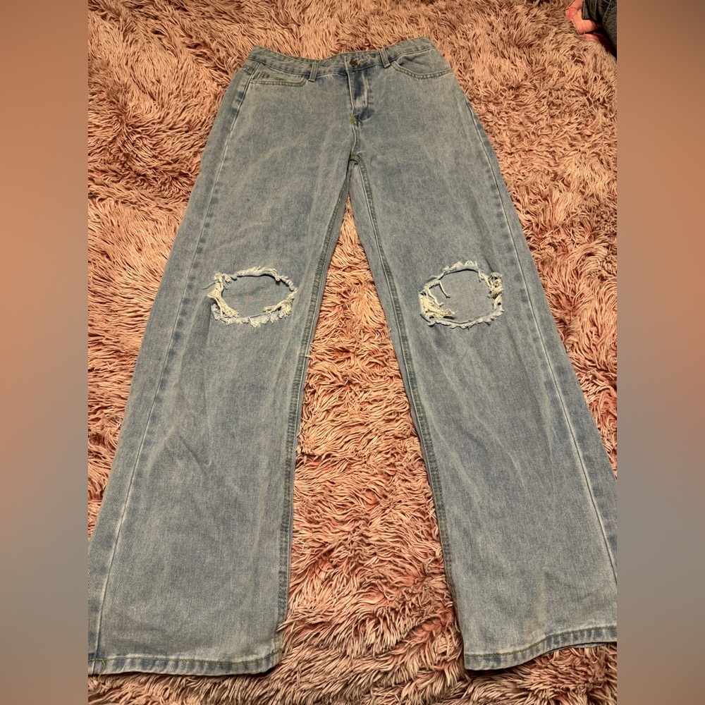 Straight leg jeans